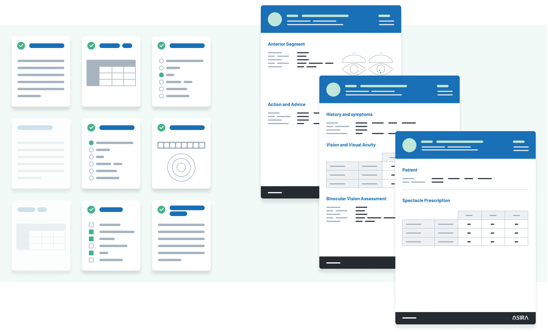 Asira - Automatic generation of spectacle prescriptions and patient reports